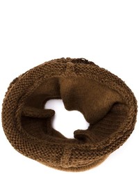 Мужской коричневый вязаный шарф от Isabel Benenato
