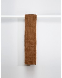 Мужской коричневый вязаный шарф от Asos