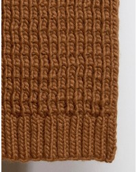 Мужской коричневый вязаный шарф от Asos