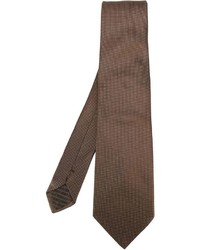 Мужской коричневый галстук от Armani Collezioni