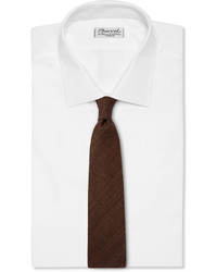 Мужской коричневый галстук от Drakes