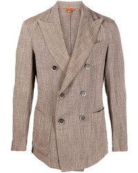 Мужской коричневый двубортный пиджак от Barena