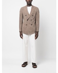 Мужской коричневый двубортный пиджак от Barena
