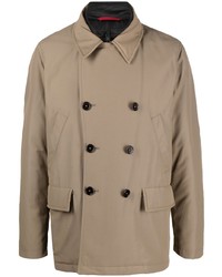 Мужской коричневый двубортный пиджак от Fay