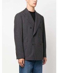 Мужской коричневый двубортный пиджак от Boglioli
