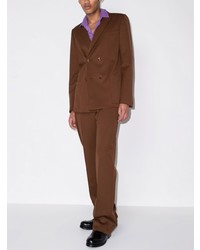Мужской коричневый двубортный пиджак от Valentino
