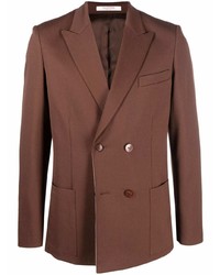 Мужской коричневый двубортный пиджак от Valentino