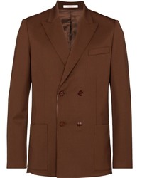 Мужской коричневый двубортный пиджак от Valentino