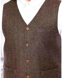 Коричневый жилет от Asos