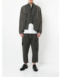 Мужской коричневый замшевый бомбер от Isabel Benenato