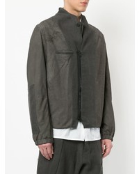 Мужской коричневый замшевый бомбер от Isabel Benenato