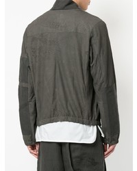 Мужской коричневый замшевый бомбер от Isabel Benenato