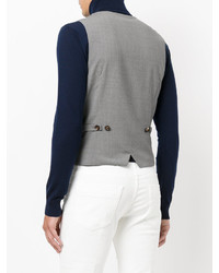 Коричневый замшевый жилет от Eleventy