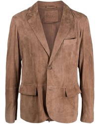 Мужской коричневый замшевый пиджак от Desa 1972