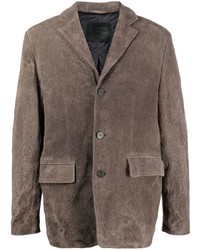 Мужской коричневый замшевый пиджак от Giorgio Brato