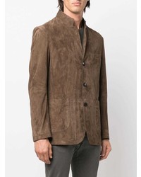 Мужской коричневый замшевый пиджак от Windsor