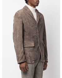 Мужской коричневый замшевый пиджак от Giorgio Brato