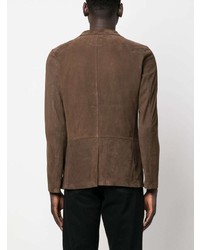 Мужской коричневый замшевый пиджак от Kired