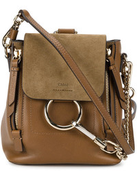 Женский коричневый замшевый рюкзак от Chloé