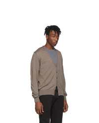 Мужской коричневый кардиган от Maison Margiela