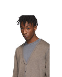 Мужской коричневый кардиган от Maison Margiela