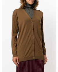 Женский коричневый кардиган от Prada