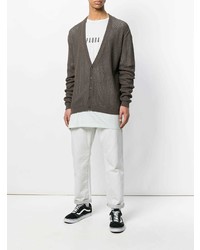 Мужской коричневый кардиган от Paura