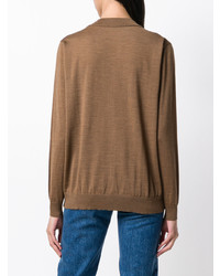 Женский коричневый кардиган от Roberto Collina