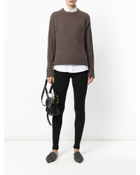 Женский коричневый кашемировый свитер от Joseph