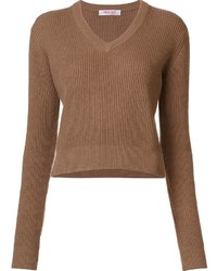 Женский коричневый кашемировый свитер от Organic by John Patrick