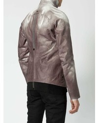 Мужской коричневый кожаный бомбер от Isaac Sellam Experience