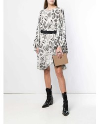 Коричневый кожаный клатч от Alexander McQueen