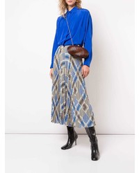 Коричневый кожаный клатч от Rocio