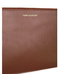 Мужской коричневый кожаный мужской клатч от Comme Des Garçons Wallet