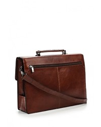 Коричневый кожаный портфель от Sergio Belotti