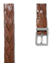 Мужской коричневый кожаный ремень от Brunello Cucinelli