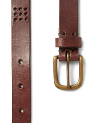 Мужской коричневый кожаный ремень от Oliver Spencer