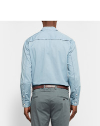 Мужской коричневый кожаный ремень от Oliver Spencer