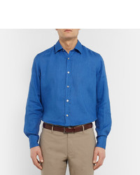 Мужской коричневый кожаный ремень от Hugo Boss