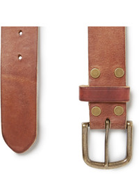 Мужской коричневый кожаный ремень от Jean Shop