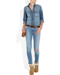 Женский коричневый кожаный ремень от Isabel Marant