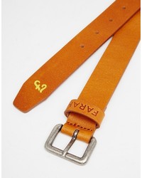 Мужской коричневый кожаный ремень от Farah