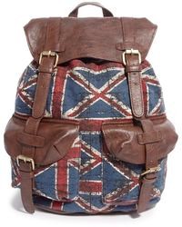 Мужской коричневый кожаный рюкзак от Asos
