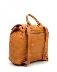 Женский коричневый кожаный рюкзак от Baggini