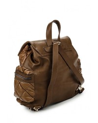 Женский коричневый кожаный рюкзак от Chantal