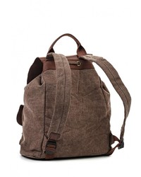 Женский коричневый кожаный рюкзак от Chantal