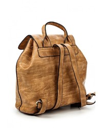 Женский коричневый кожаный рюкзак от Chantal