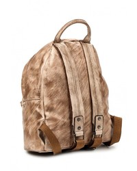 Женский коричневый кожаный рюкзак от Chantal