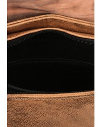 Женский коричневый кожаный рюкзак от Chantal