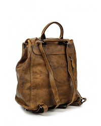 Женский коричневый кожаный рюкзак от Chantal